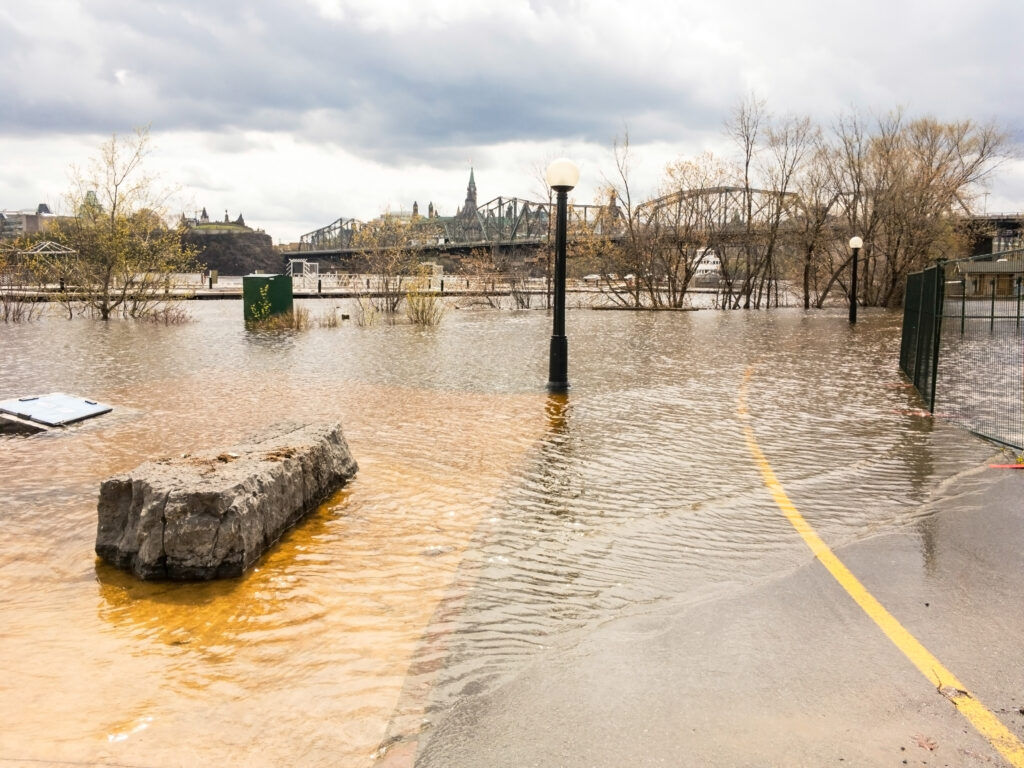 Flooded street